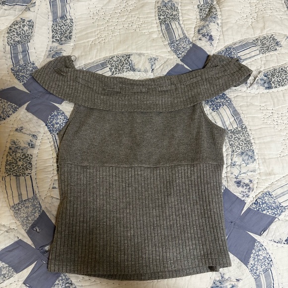Uo kimchi blue grey off the shoulder top - Picture 4 of 4